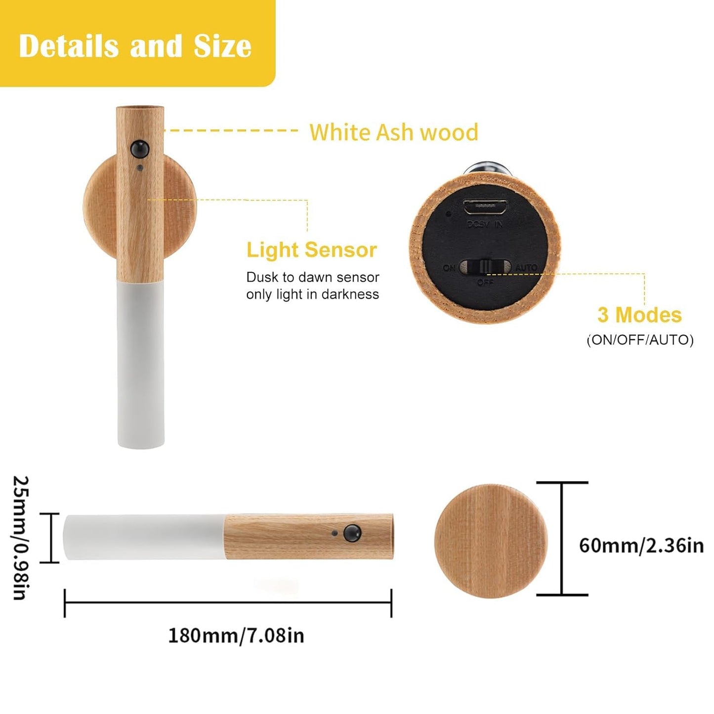 LumiSense™ Motion Sensor Wall Light