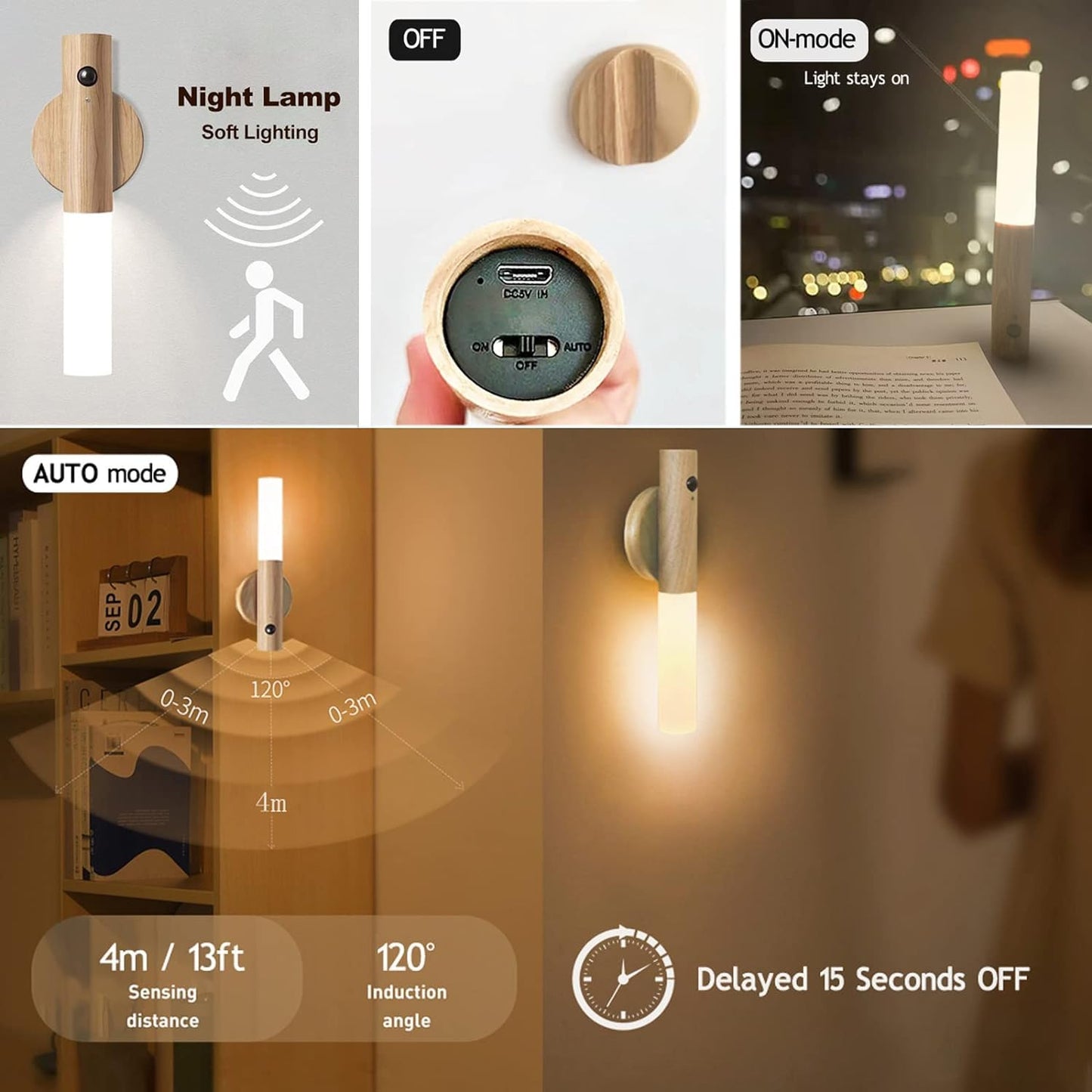 LumiSense™ Motion Sensor Wall Light